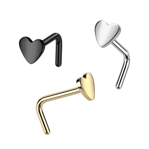 Piercing coude nez en - coude, de