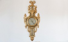 Baromètre en bois doré