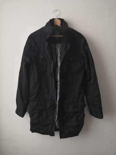 Veste longue noire sergio - veste, mi-longue