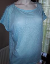 TEE SHIRT T2 CAMAÏEU  VERT CLAIR FORME LARGE