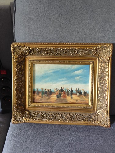 Huile sur toile - , encadrée
