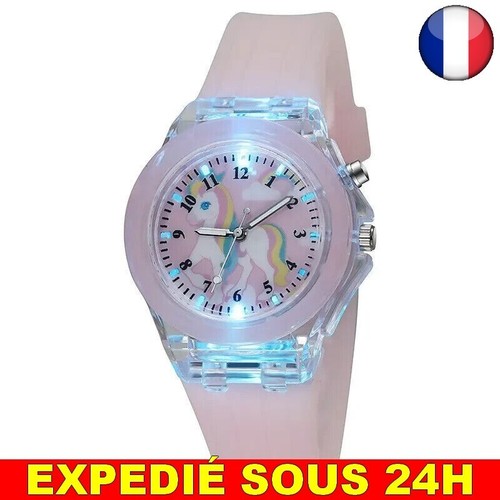 Montre licorne quartz silicone - quartz,