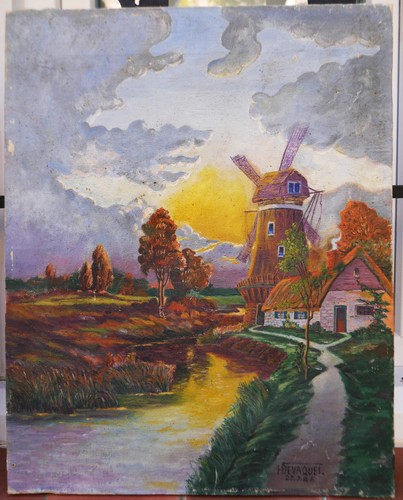 Tableau ancien signé - tableau,