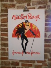 AFFICHE ORIGINALE - BAL DU MOULIN ROUGE - RENE GRUAU.