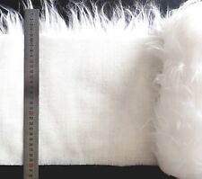 Tissu Fausse Fourrure Blanche Bandes Prédécoupées 25 x 150 CM Noel et fetes