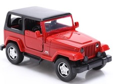NEWRAY, JEEP Wrangler rouge capote noir, échelle 1/32, NEW50433DD