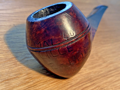 Pipe gravée prisonnier - , armee