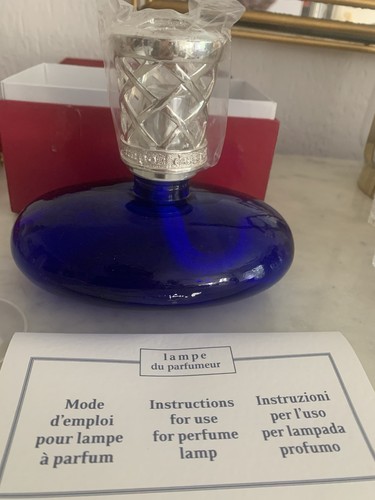 Lampe parfum galet bleu - lampe, la