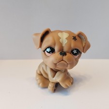 figurine PETSHOP  original  chien bouledogue   pet shop LPS