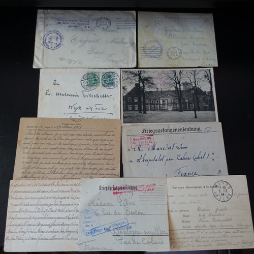 Ww1 camp munster lettre - munster,