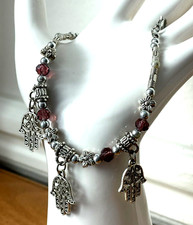 Magnifique BRACELET Argenté Main de Fatma NEUF Belle qualité !