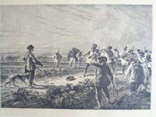 GRANDE GRAVURE ANCIENNE Scène