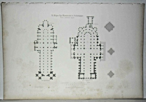 Lithographie ouen rouen - st,