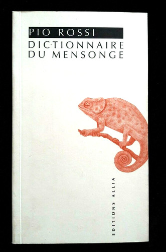 Dictionnaire mensonge pio - dictionnaire,