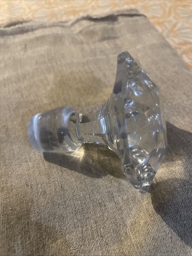 Ancien bouchon carafe cristal - carafe,
