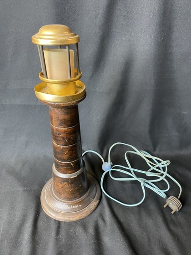 Lampe phare ancienne bois - phare,