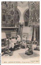 CAR-ACGP10-0688-TUNISIE - scènes et types - tissage de tapis