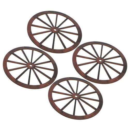 Pcs pendentif roue - 4, bois