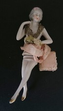 Très jolie ancienne petite Poupée en porcelaine Allemande du début 20ième