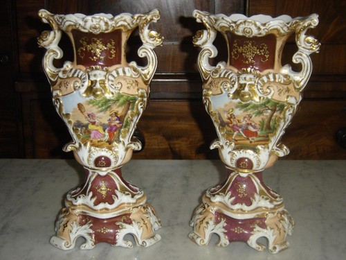 Magnifique paire vases en - magnifique,
