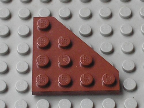 Lego star wars redbrown plate - star,
