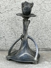 Bougeoir art nouveau style kayserzinn? Hugo leven? Jugendstil art craft candle
