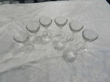 Lot de 6 verres trompeur à alcool ancien Art Déco de bar / bistrot