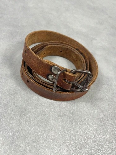 Ceinture cuir marron camel