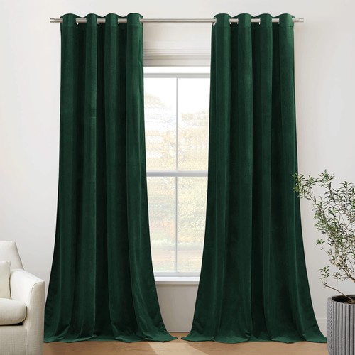Rideaux velours double - -,