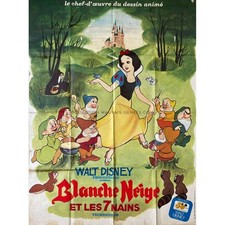 SNOW WHITE AND THE SEVEN DWARFS Movie Poster  - 47x63 in. - 1937/R1973 - Walt Di
