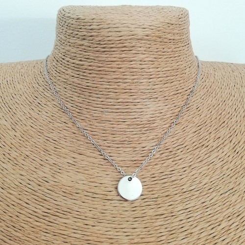 Collier chaine argente - collier,