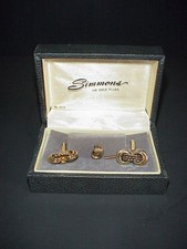 Vintage Mens Cufflink & Tie