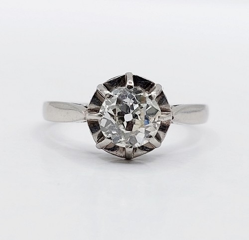 Bague solitaire art - , deco