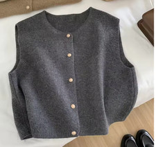 Gilet Femme Tricoté Sans