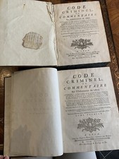 2 Tomes Code Criminel Ou