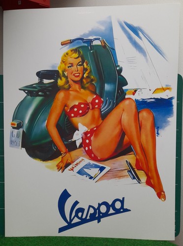 Vespa pin affiche - affiche, poster