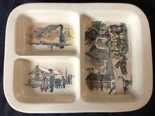 SARREGUEMINES OBERNAI PLAT AMUSE BOUCHE - H. LOUX - SERVICE ANCIEN