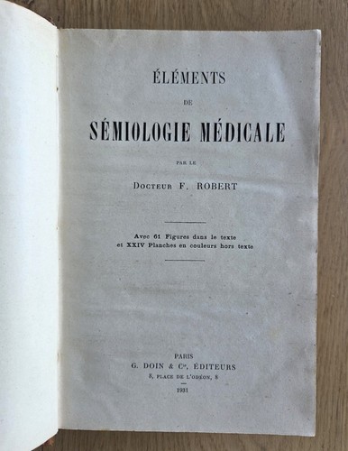 Médecine très vieux livre - très,