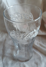 VERRE COCA COLA  EMAILLE BLANC HAUTEUR  14,5cm