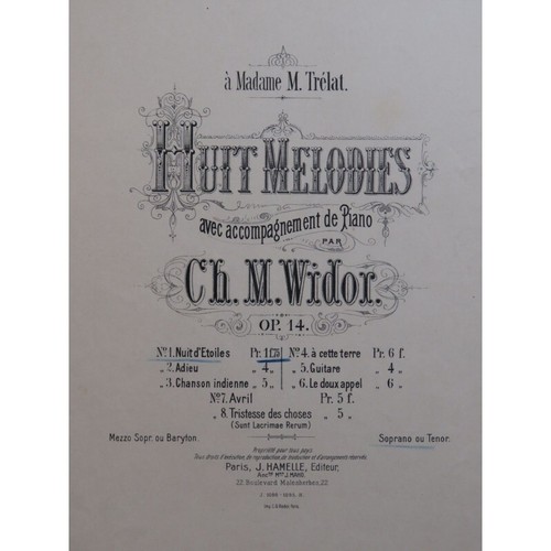 Widor nuit d - m., d'étoiles