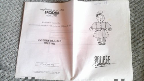 Patron poupée émilie modes - patron,