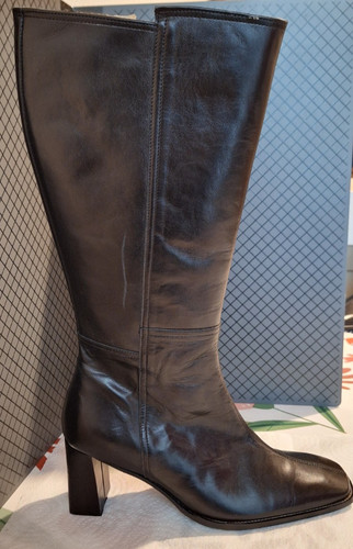 Bottes femme cuir noir - bottes, avec