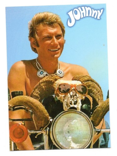 Johnny hallyday carte postale - hallyday,