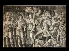 Marcantonio Raimondi; Trajan Couronné Par La Victoire. Burin Environ 1520
