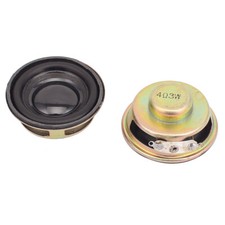 2 pcs 40mm 4ohms 3W Coque en métal magnétique externe haut-parleur ton d'or
