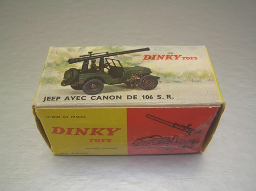 Dinky toys 829 jeep with - jeep, canon