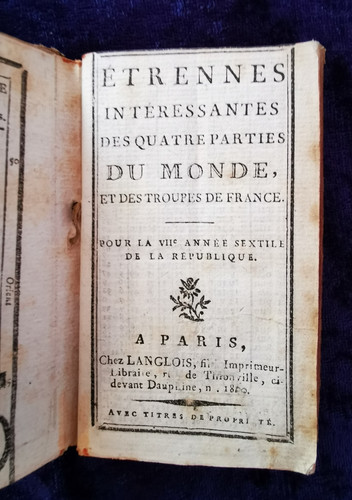 Etrennes intéressantes des