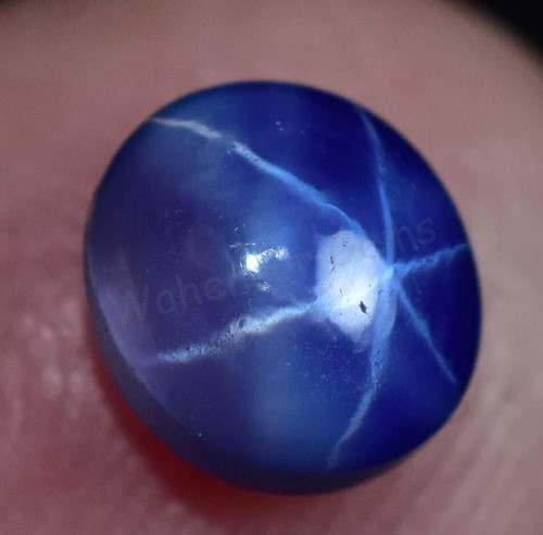 Saphir étoile bleu six rayons - Étoile,