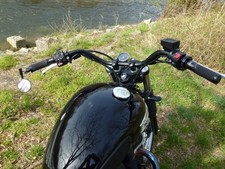 GUIDON FLAT TRACK NOIR OU