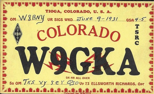 Qsl 1931 tioga colorado - qsl,